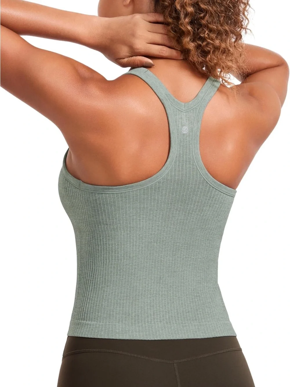Ribbed Racerback Tank Top - Picture 1 of 6